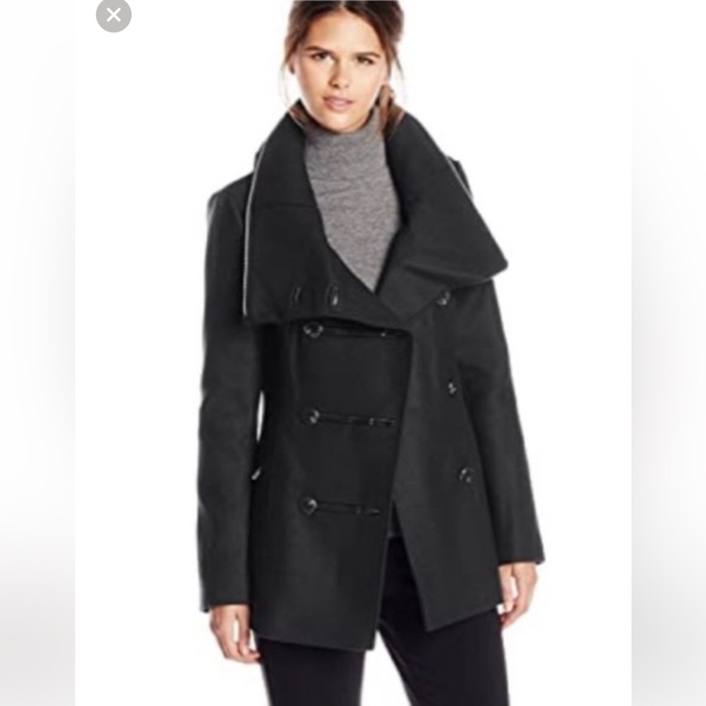 MACKAGE Wool Coat with Hidden Hoodie
